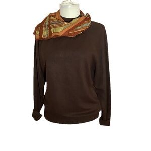 Vintage Designers Originals Sweater SZ S Back Zip USA